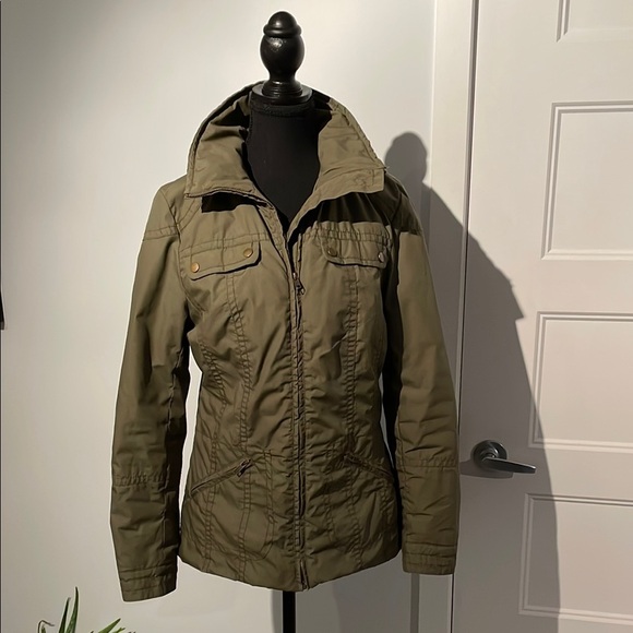 H&M Green Utility Jacket with Fleece Collar - Picture 1 of 9